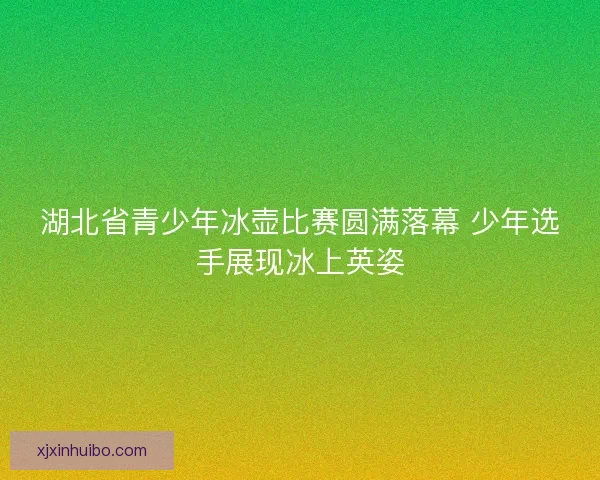 湖北省青少年冰壶比赛圆满落幕 少年选手展现冰上英姿